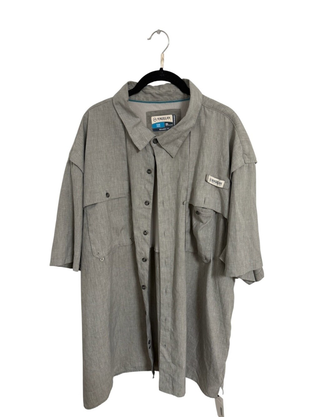 Magellan Outdoors Relaxed Fit Fish Gear Shirt 3XL Moisture Wicking Grandpa Gorpc